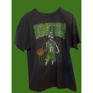 Jason Tatum Skeleton T-Shirt – Boston Celtics Black Graphic Tee Large NBA